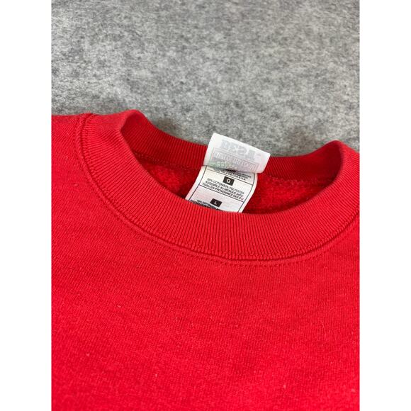 VINTAGE 90s Y2K Tommy Girl Sweatshirt Womens Large Red Crewneck Bootleg Retro - Picture 5 of 5